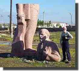 Lenin (Left and center) Les (Right)