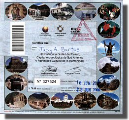 A Boleta Touristica.
