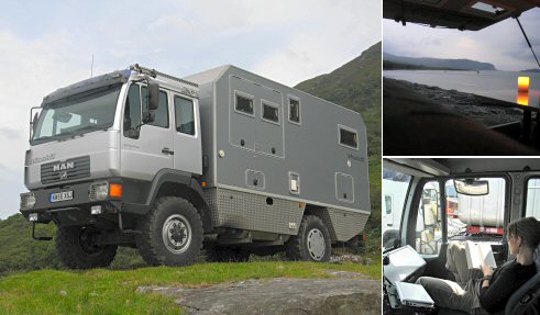 Our MAN EX480 campervan.